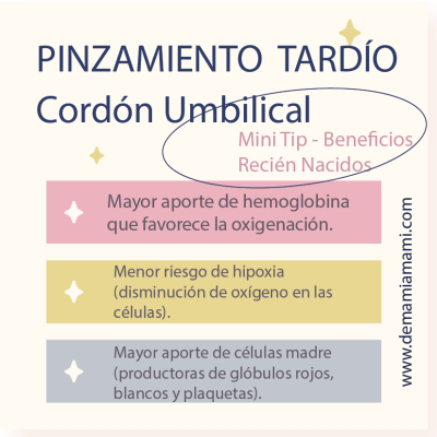 Beneficios del Pinzamiento Tardío del Cordón